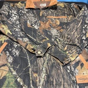 Men's Camouflage Field Sport by Mossy Oak Duck Hunting Jacket Vintage